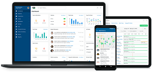 people working as a team